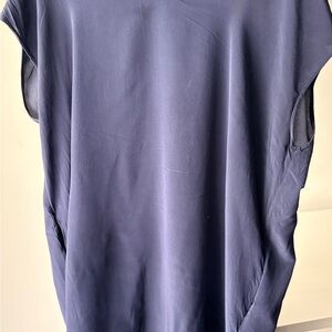 Chic Navy Women's Dress 100% Silk